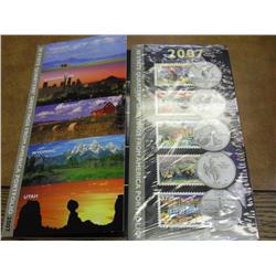 2007 US Mint/USPS 50 State Quarters Greetings