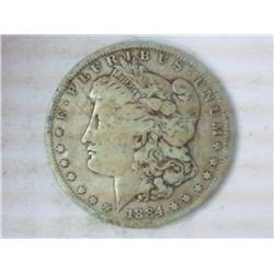 1884-O Morgan Silver Dollar