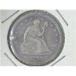 1857 Seated Liberty Quarter