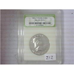 1961-P Franklin Half INB PR70