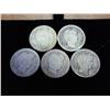 Image 1 : 5 Assorted Barber Dimes