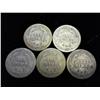 Image 2 : 5 Assorted Barber Dimes
