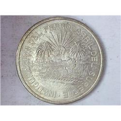 1950 Mexico 5 Pesos (Railroad) UNC, Look This Up