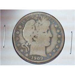 1909 Barber Half Dollar