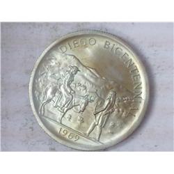 San Diego Bicentennial 1/2+ Oz. Silver Token (UNC)