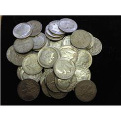 47 Assorted Silver Roosevelt Dimes
