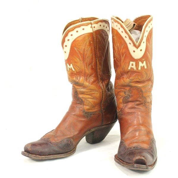 Early Wing-tip Cowboy Boots