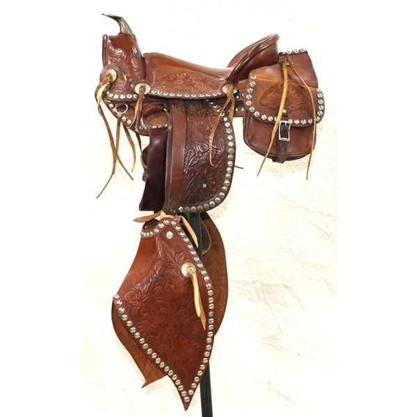 Fantastic Studded Kid's Saddle