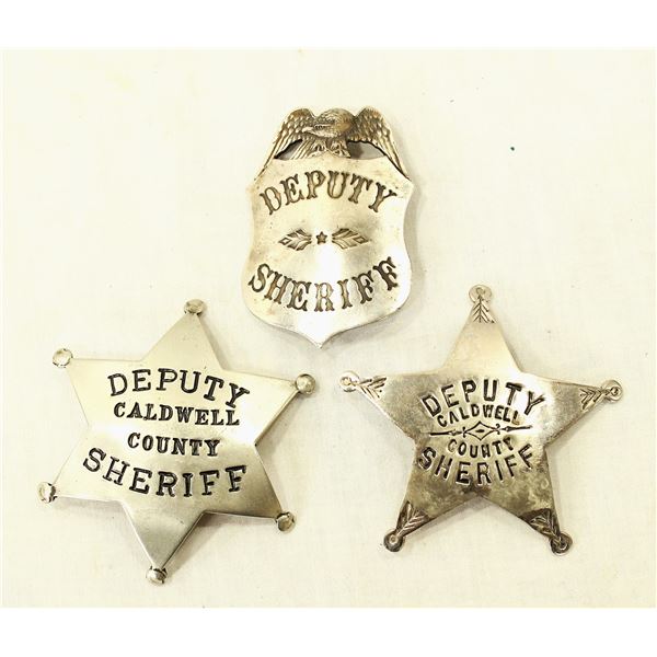 Lot of 3 Antique Badges