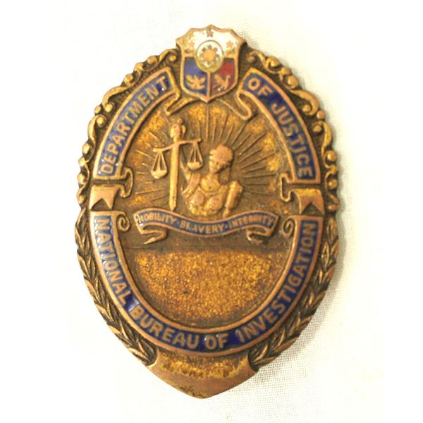 Rare Pre-FBI Law Enforcement Badge