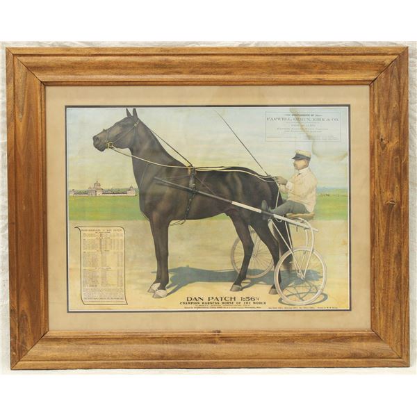 Dan Patch Framed Advertising Poster