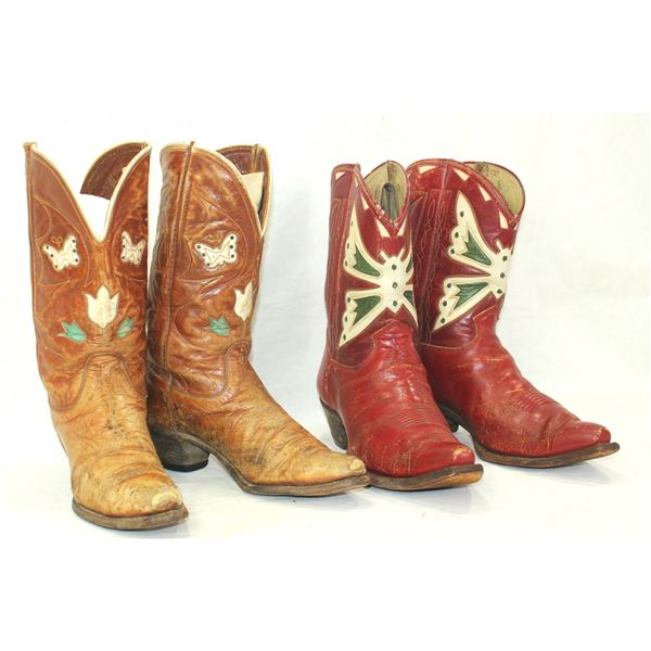 Grouping of Vintage Cowboy Boots