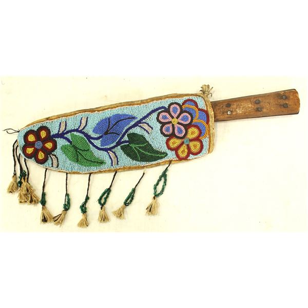 Cree Knife and Beaded Sheath