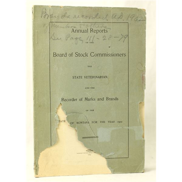 Montana 1902 Brand Book