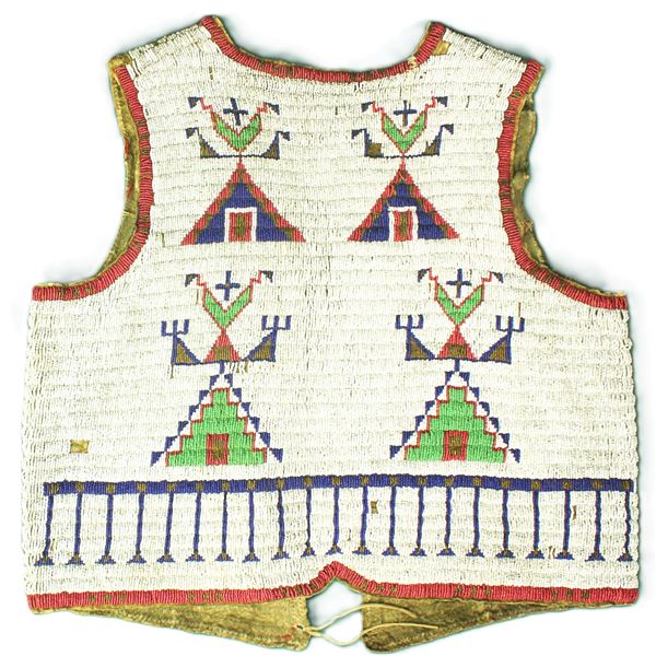 Dramatic Sioux Beaded Vest