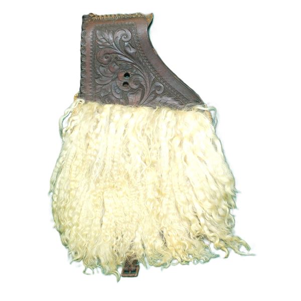 White Angora Saddlebags