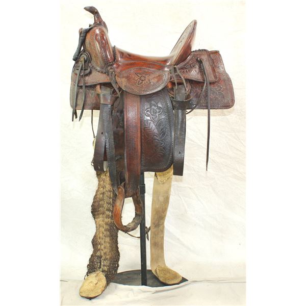 Harry Ettinger Tooled Saddle