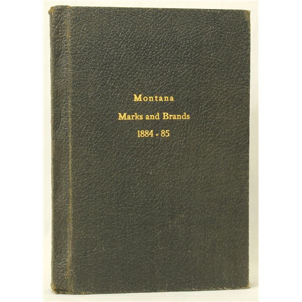 Montana 1884-85 Brand Book