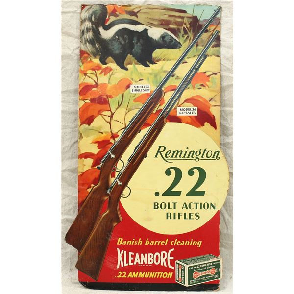 Remington Rifles Die Cut Advertisement