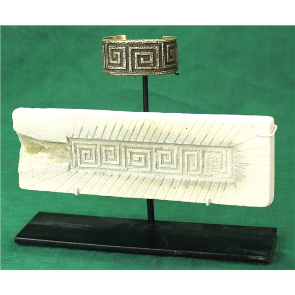 Navajo Silver Wrist Cuff and Mold