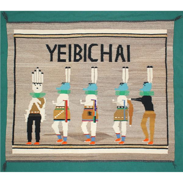Unusual Native American Yei Weaving