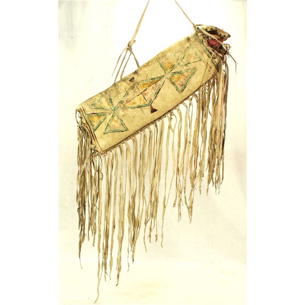 Northern Plains Parfleche Cylinder