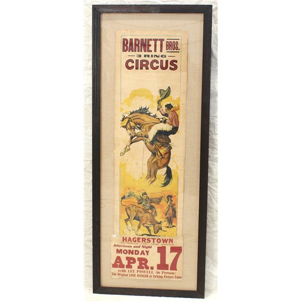 Barnett Bros. Circus Poster
