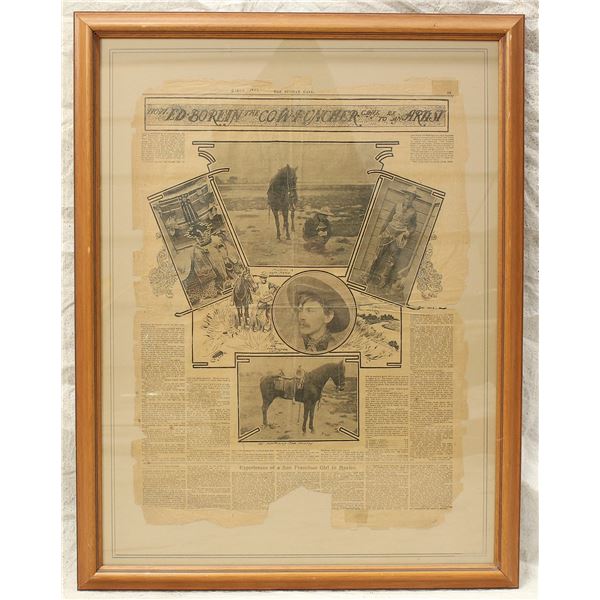 Edward Borein Newspaper Feature Article