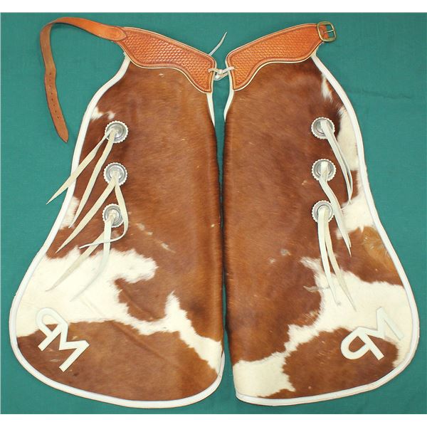 Cowhide Batwing Chaps