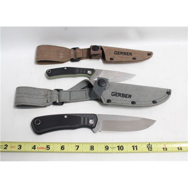 2 GERBER KNIVES 4 & 3" BLADES