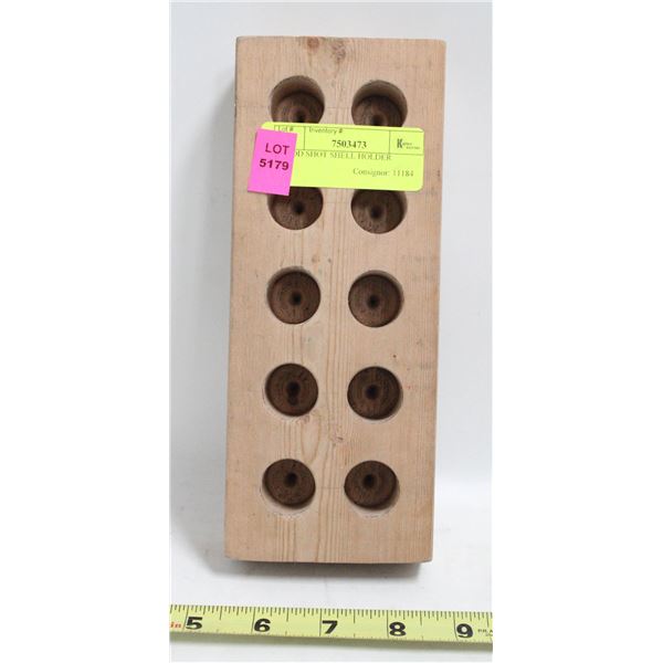 WOOD SHOT SHELL HOLDER