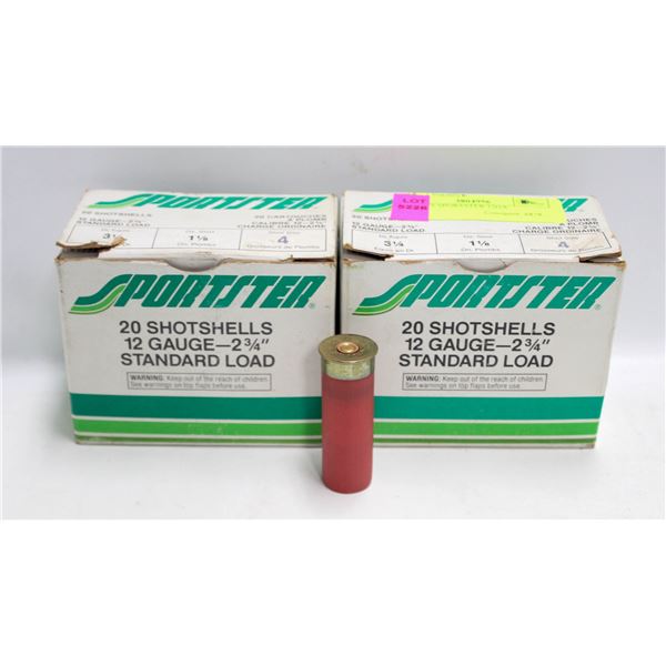 2 BOXES SPORTSTER 12GA