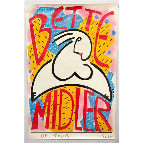 AM (Andre Miripolsky), Bette Midler De Tour 1982-1983 Poster and Souvenir Pictorial Tour Booklet