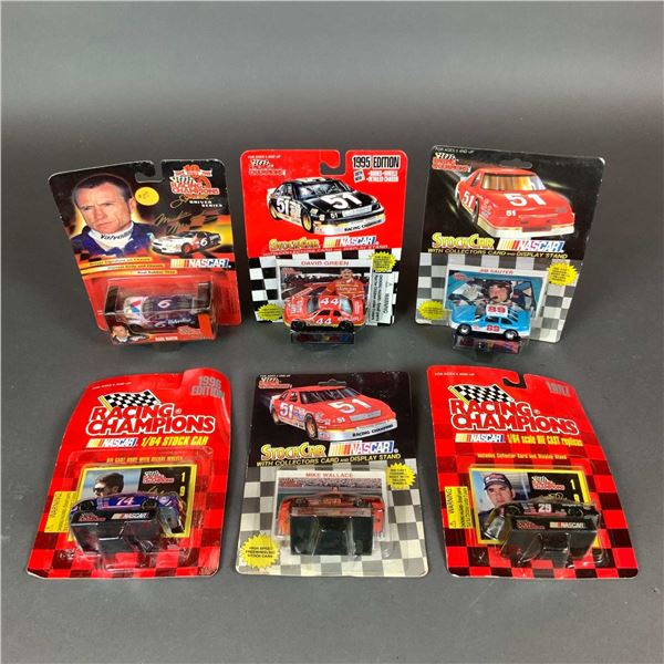 6pc Nascar collectible car models by Racing Champions