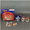 Image 1 : 6pc NASCAR Racing Car Models & Helmet Ornaments