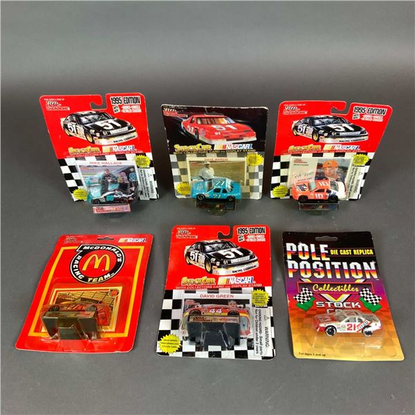6pc Racing Champions & Pole Position NASCAR Die-Cast Stock Cars