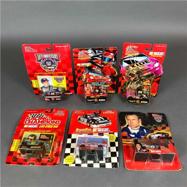 6pc Racing Champions NASCAR 1/64 Die-Cast Cars