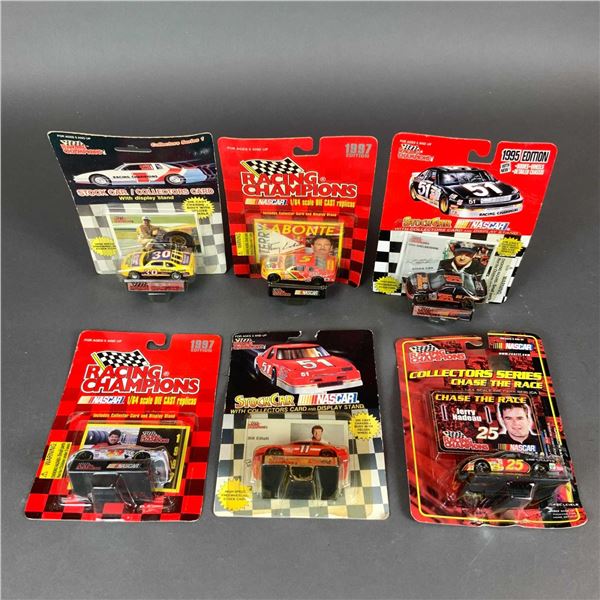 6pc Racing Champions NASCAR Die-Cast Stock Cars