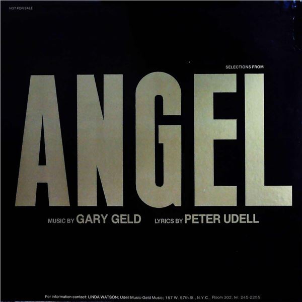 Angel, Music by Gary Geld/Peter Udell, Udell-Geld Music LP Record Album