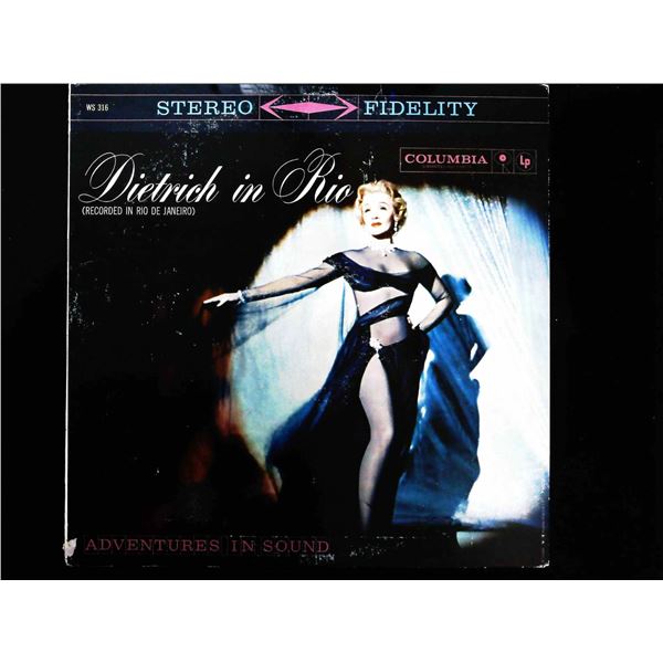 Marlene Dietrich In Rio Promotional Copy Stereo LP Record