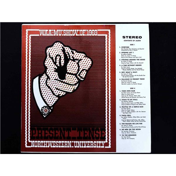 Northwestern Waa-Mu Show - Present Tense Cast RCA Custom 1969