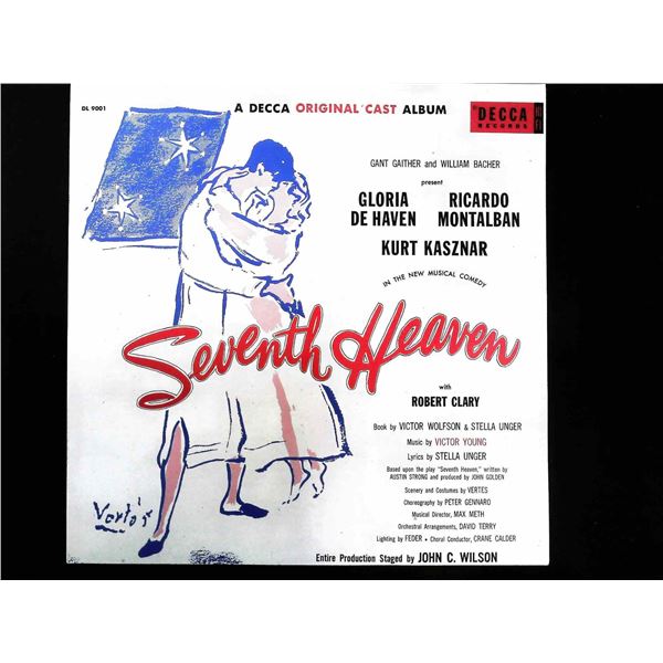 Seventh Heaven Original Broadway Cast Album Decca DL 9001