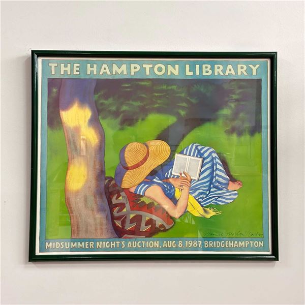 James McMullan (1934-2019), Signed The Hampton Library Poster, 1987