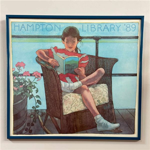 James McMullan, Hampton Library '89, Framed Poster