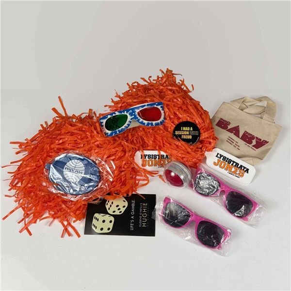 10pc Broadway Musical Theater Collectible Items Including Moby Dick 3D Glasses and Lysistrata Jones 