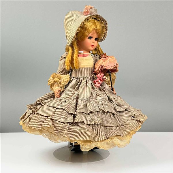 L. Furga and C. Italian Collector Doll with Hat and Parasol