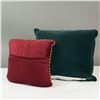 Image 4 : 2pc Handwoven and Needlepoint Pillows