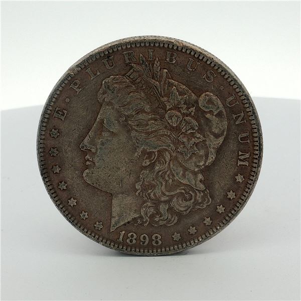 1898 US Morgan Silver Dollar Coin Circulated