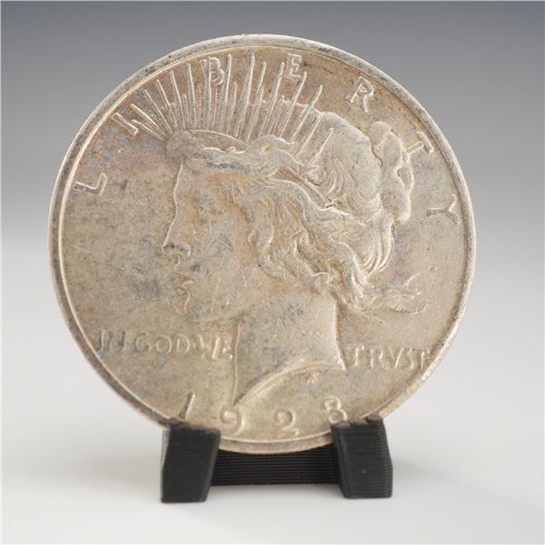 1923-S US Peace Silver One Dollar Coin, Circulated