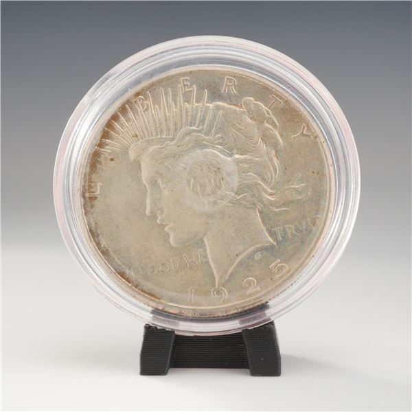 1925 US Peace Silver One Dollar Coin, Circulated